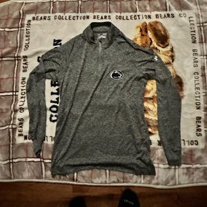 Medium athletic jacket with no hood, grey, men’s, Under Armour.